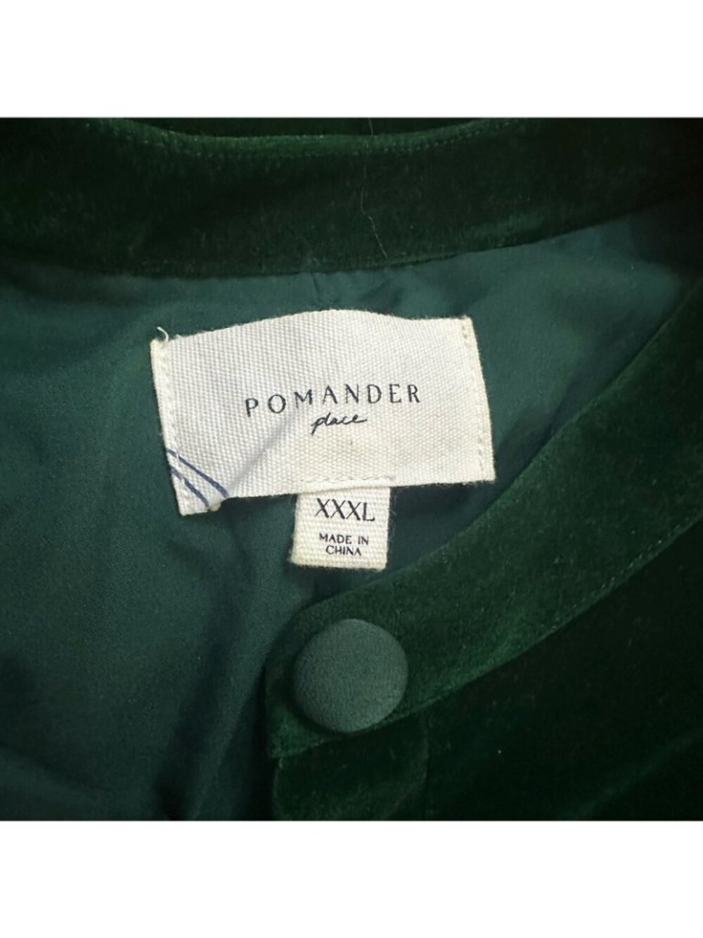 Tuckernuck Pomander Place Hunter Green Velvet Samantha Dress - Picture 8 of 11